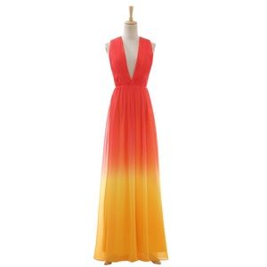 NEVER WORN orange ombré dress
